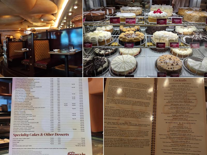 The Cheesecake Factory Menu