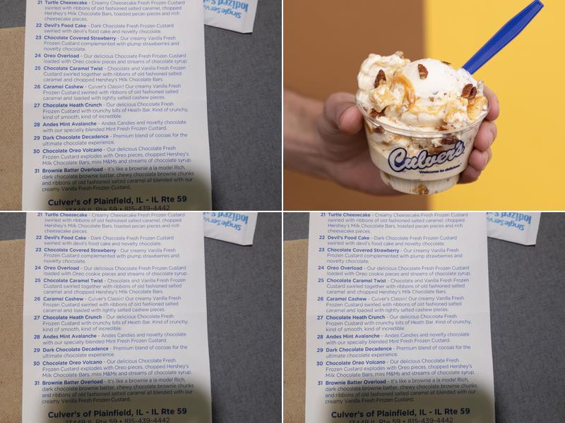 Culver’s Menu