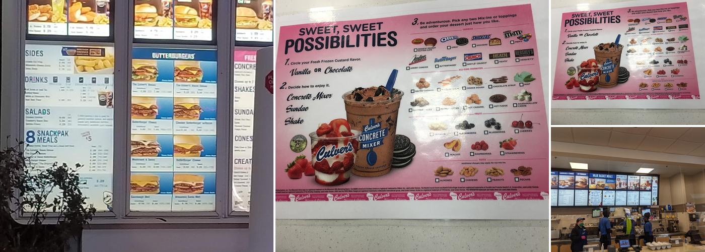 Culver’s Menu
