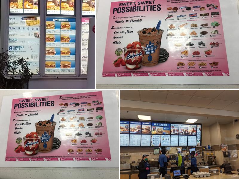Culver’s Menu