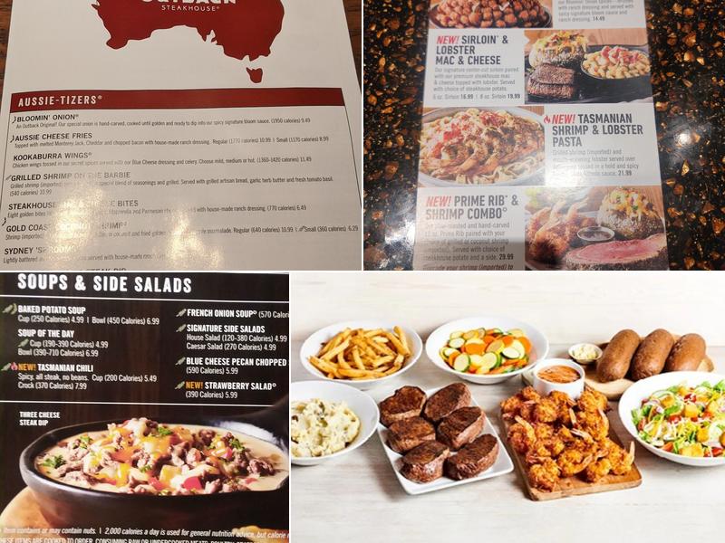 Outback Steakhouse Menu