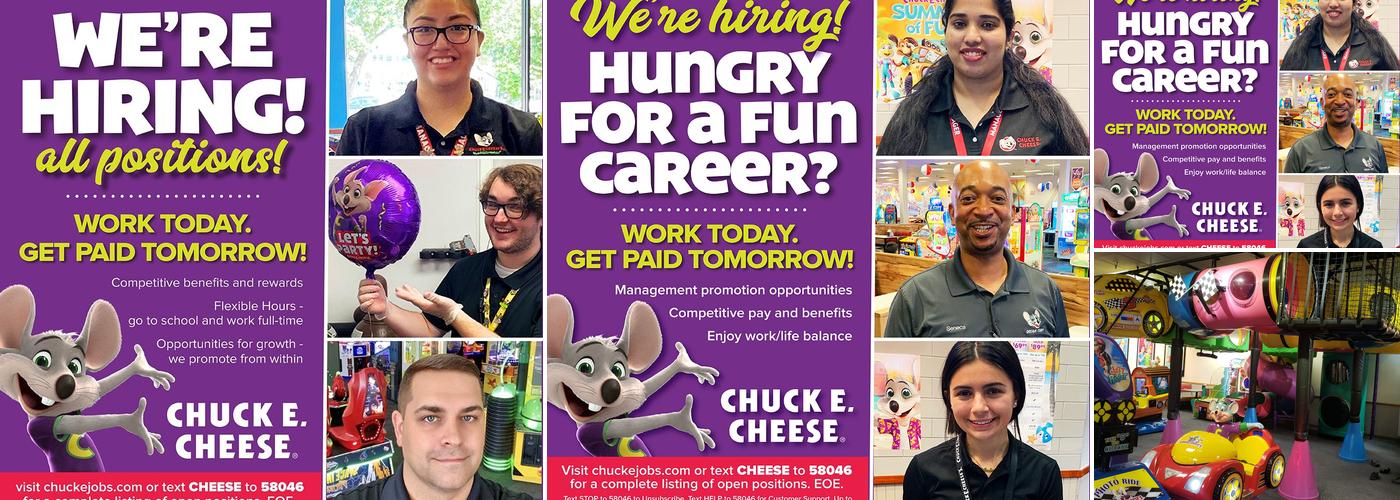 Chuck E. Cheese Menu