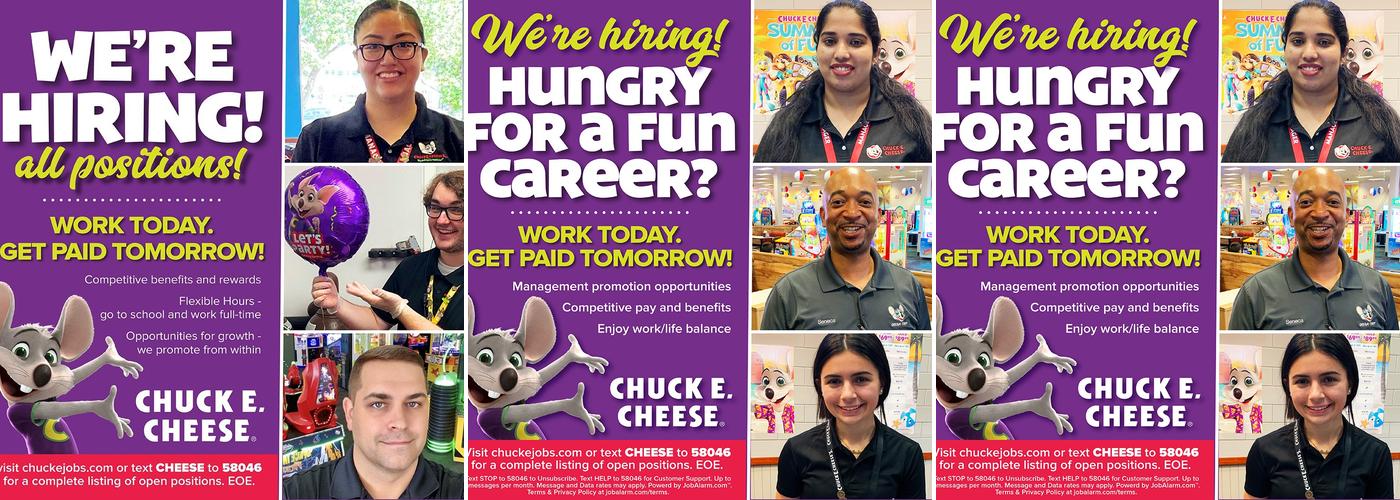 Chuck E. Cheese Menu