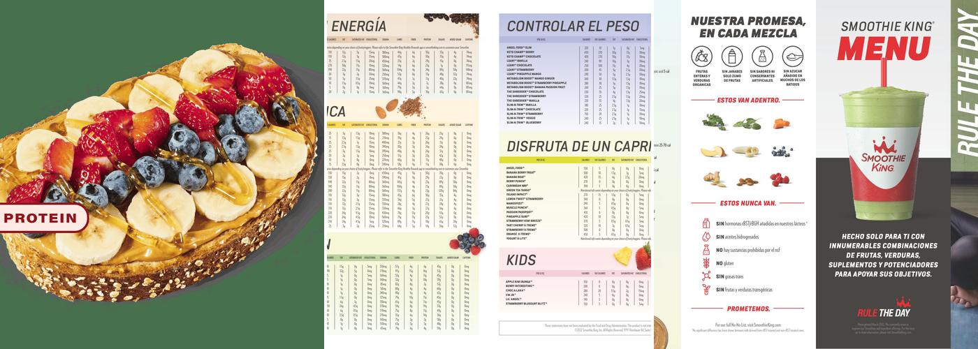 Smoothie King Menu