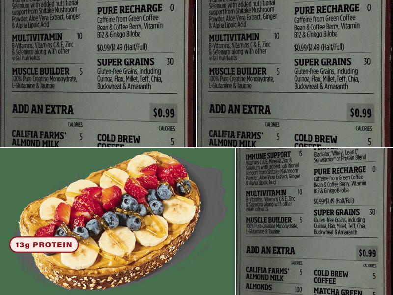 Smoothie King Menu