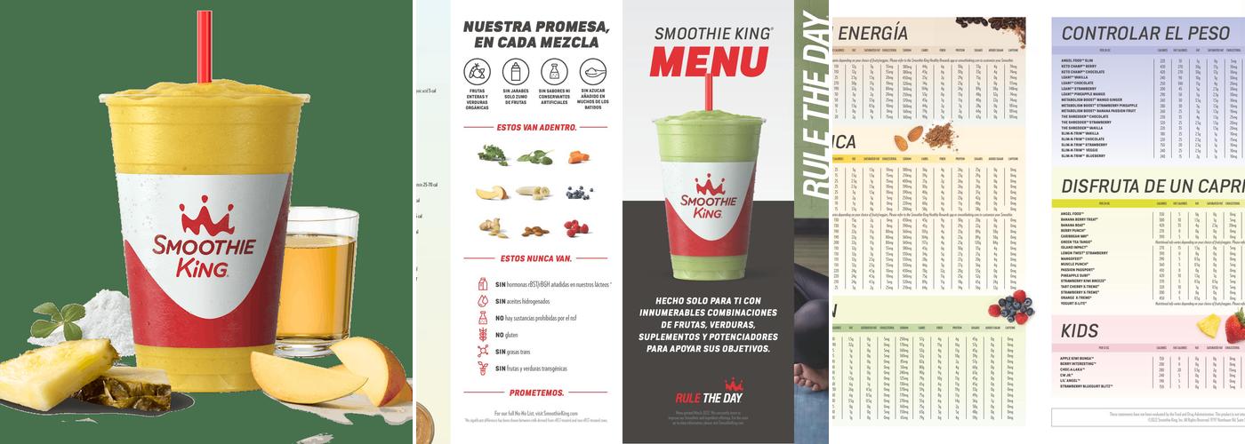 Smoothie King Menu