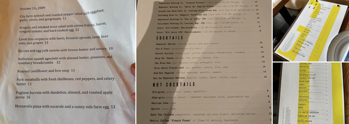 Giant Menu