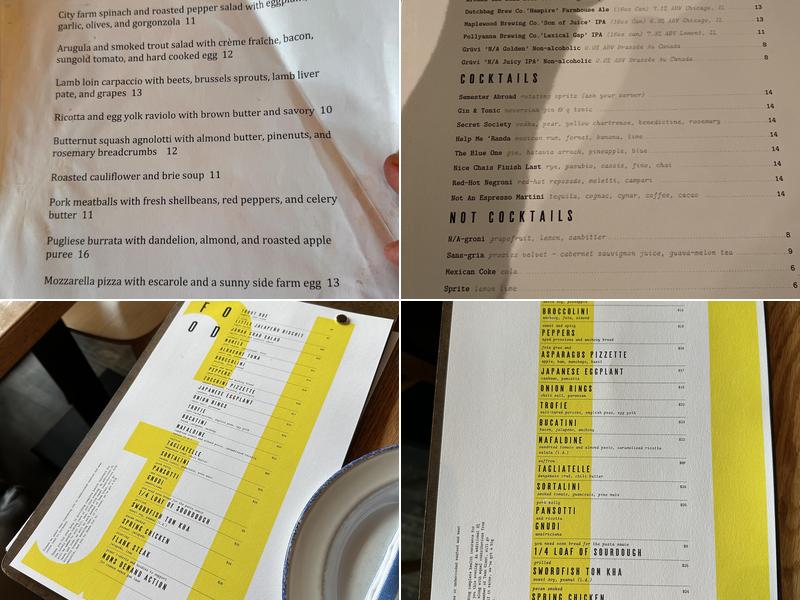 Giant Menu
