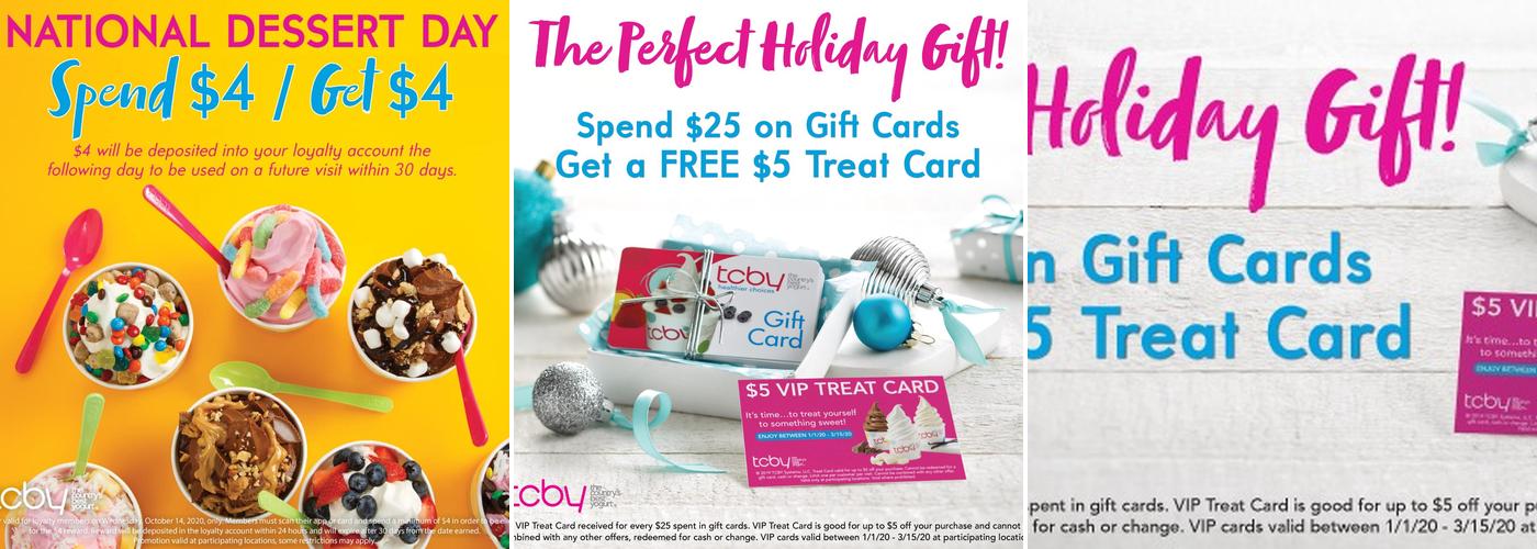 TCBY Menu