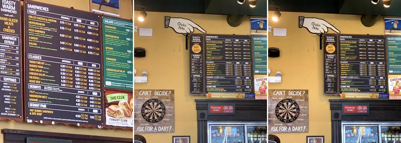 Potbelly Sandwich Shop Menu