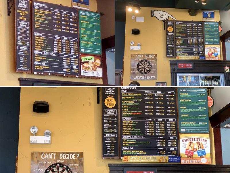 Potbelly Sandwich Shop Menu