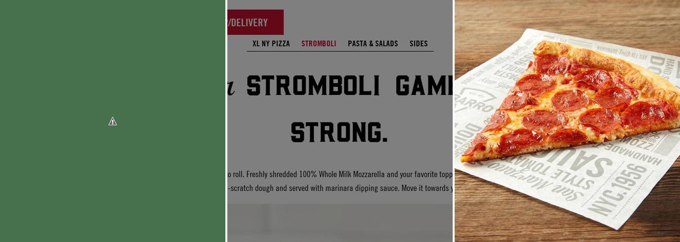 Sbarro Menu