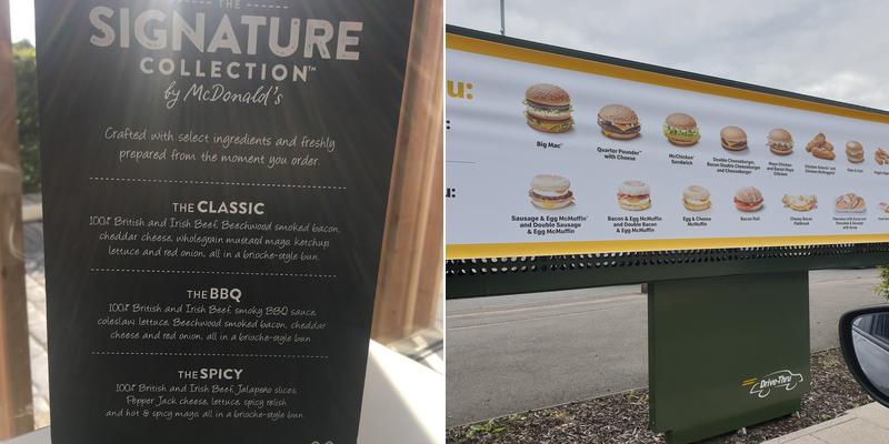 McDonald's Menu