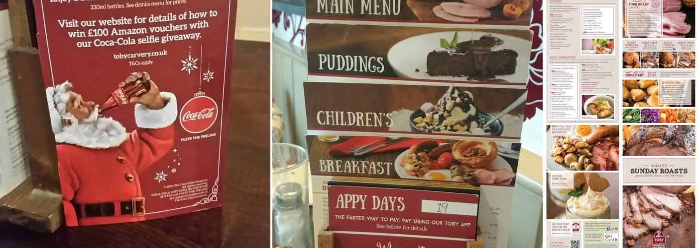 Toby Carvery Knowle Menu