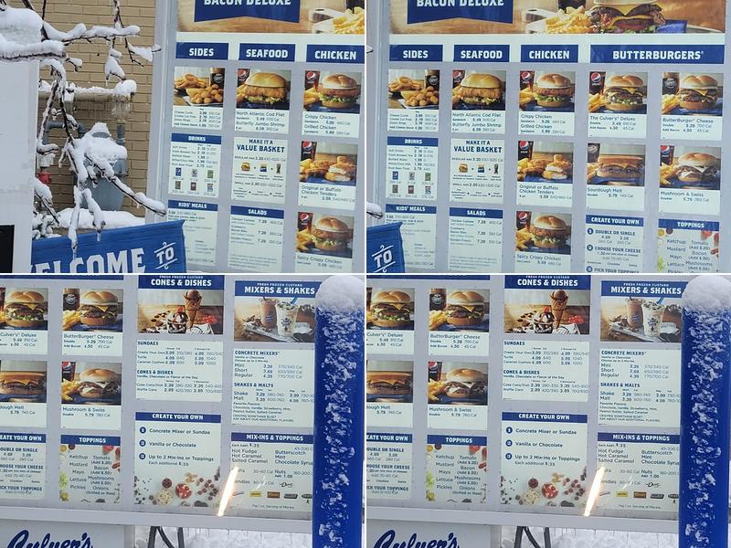 Culver’s Menu