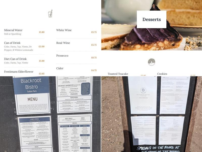 Blackroot Bistro Menu