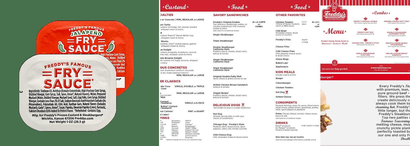 Freddy's Frozen Custard & Steakburgers Menu