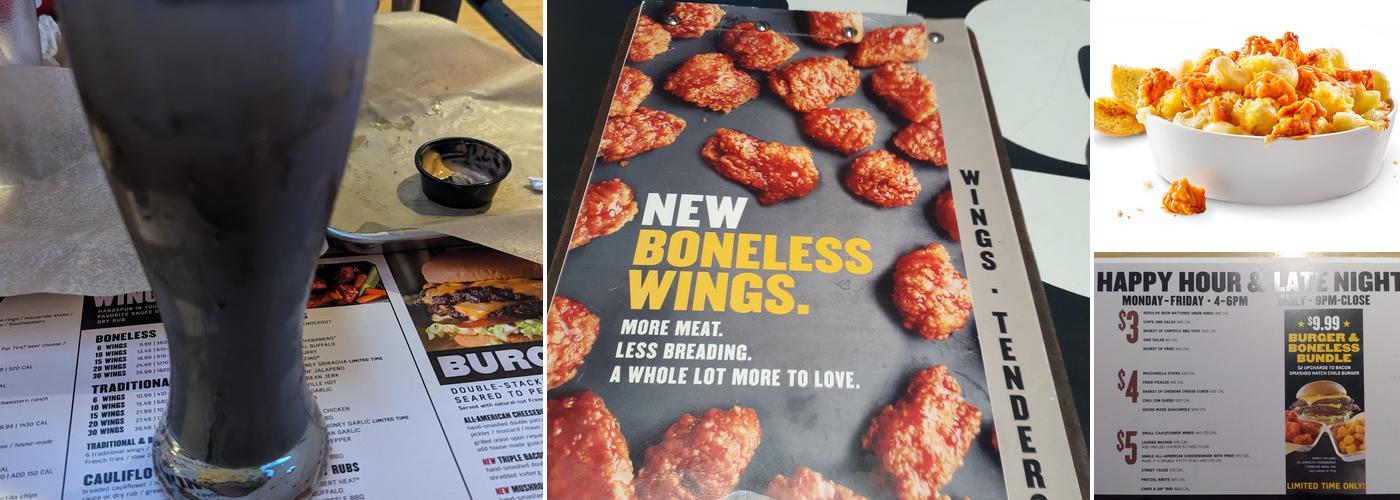 Buffalo Wild Wings Menu