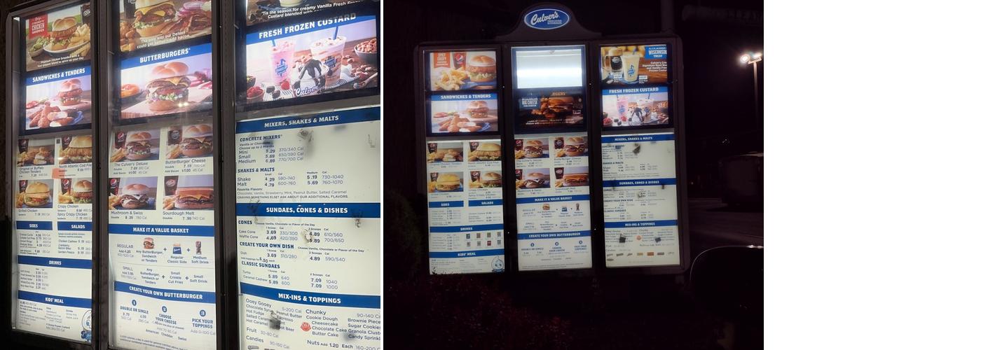 Culver’s Menu