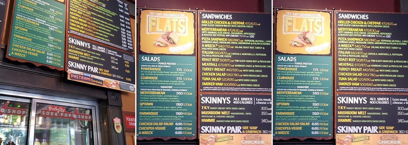 Potbelly Menu