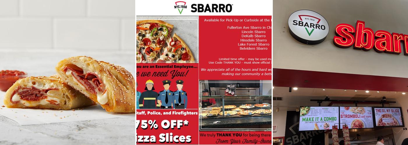 Sbarro Menu