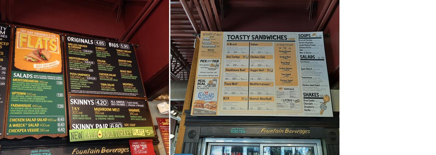 Potbelly Menu