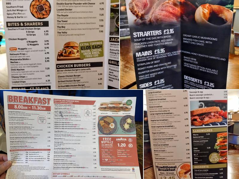 The Billiard Hall Menu