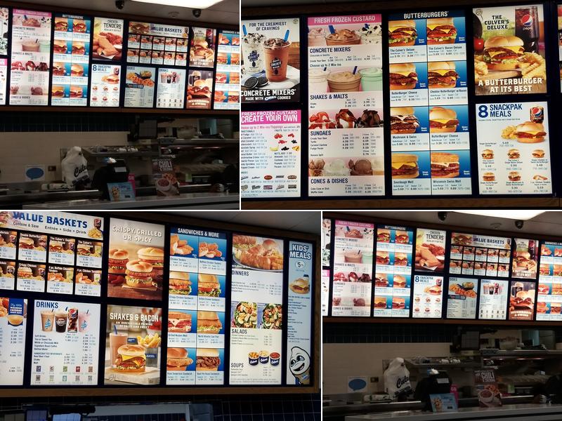 Culver’s Menu