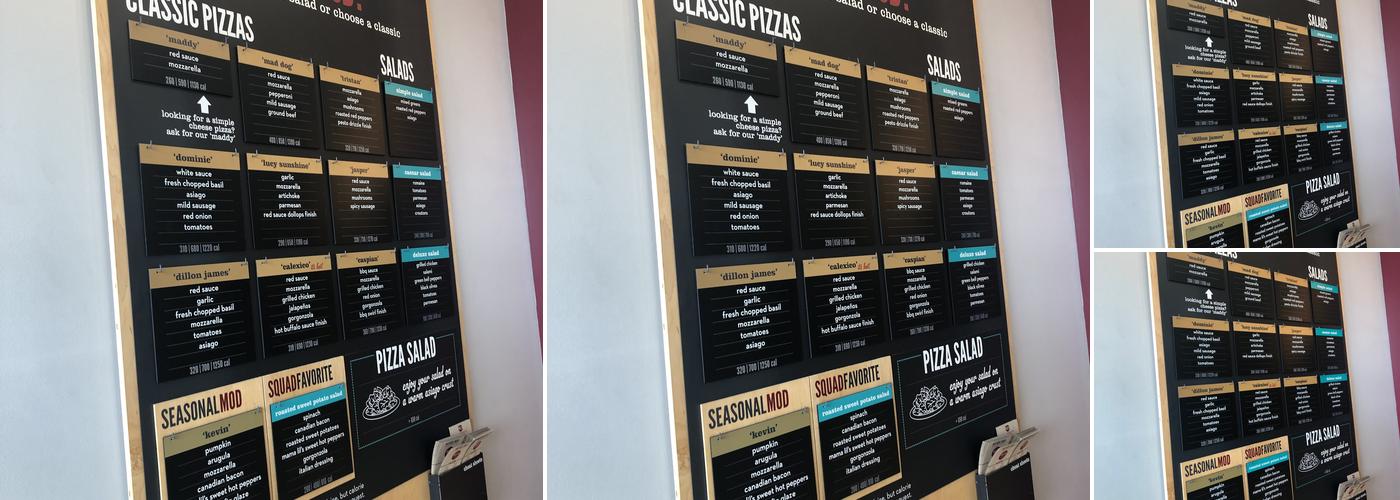 MOD Pizza Menu