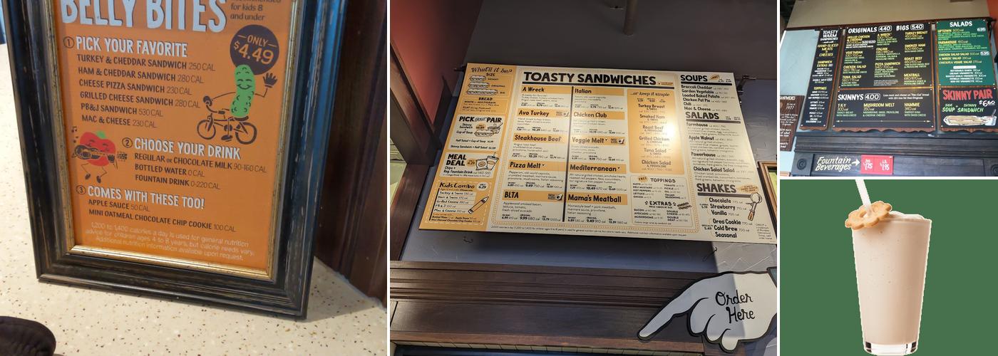Potbelly Sandwich Shop Menu