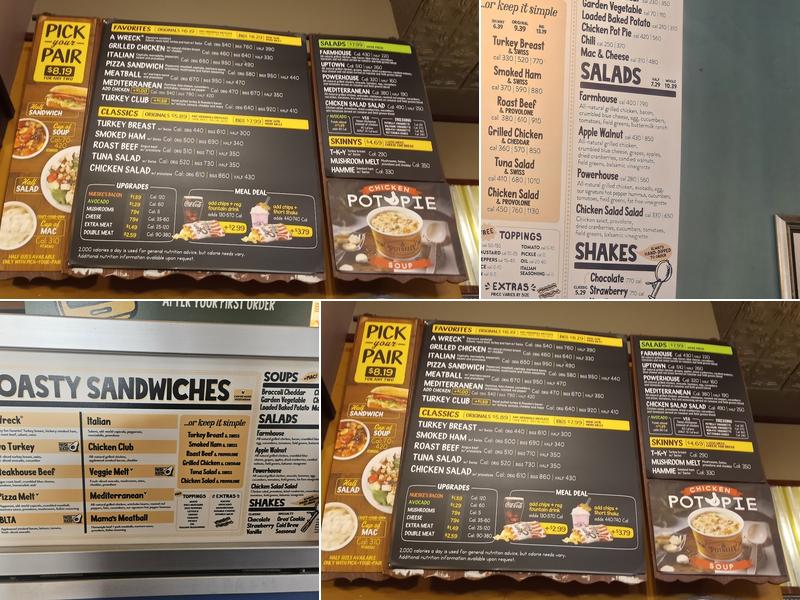 Potbelly Sandwich Shop Menu
