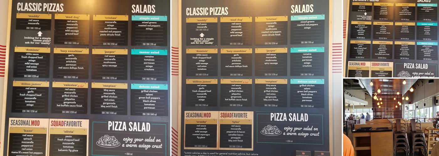 MOD Pizza Menu