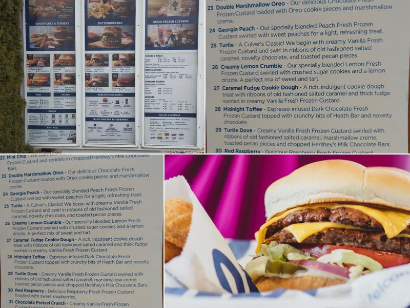 Culver’s Menu