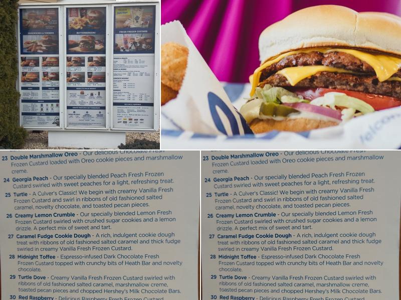 Culver’s Menu