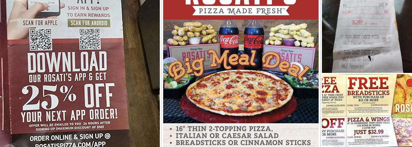 Rosati's Pizza Sycamore Menu