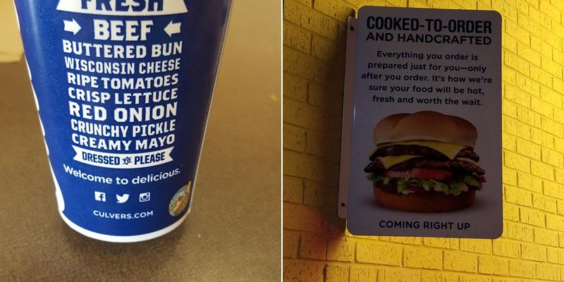 Culver’s Menu