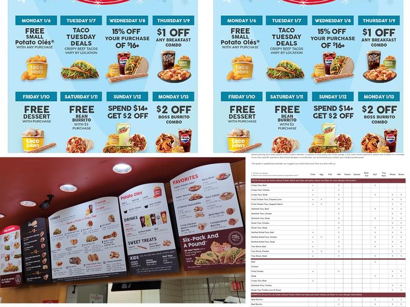 Taco John's Menu