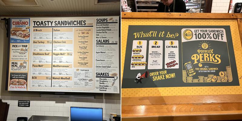 Potbelly Menu
