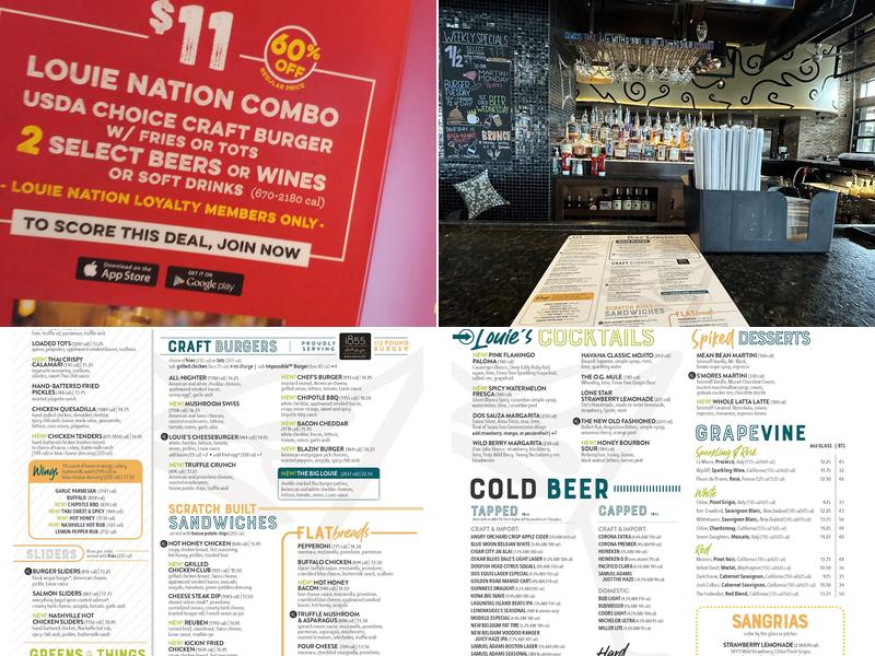 Bar Louie - Carmel Menu