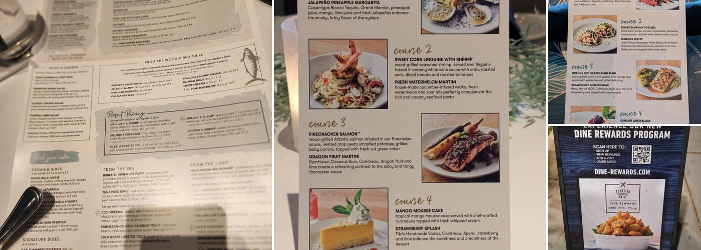 Bonefish Grill Menu