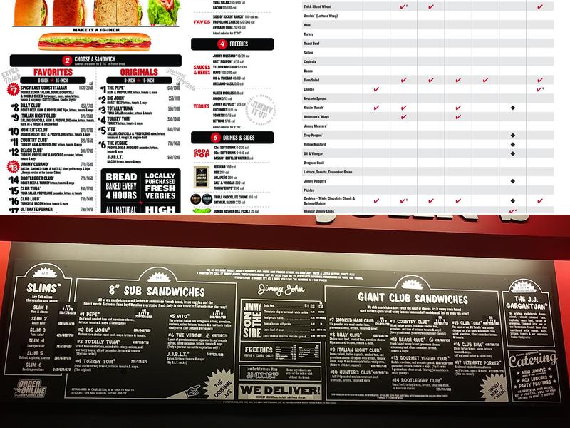Jimmy John's Menu