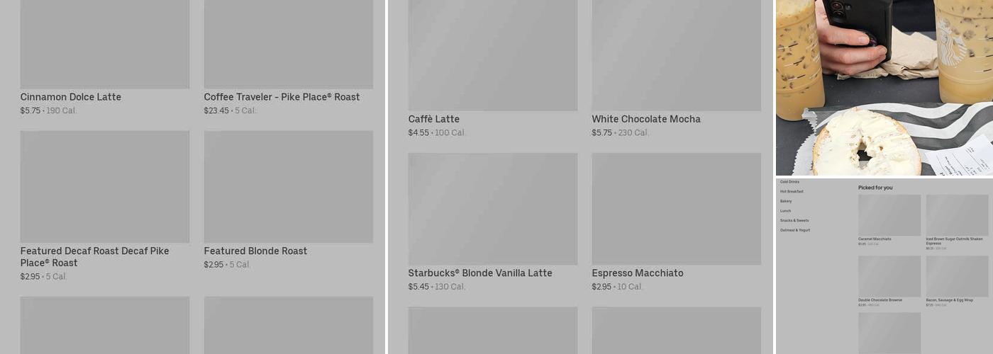 Starbucks Menu