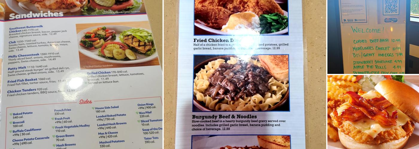 Country Pride Menu
