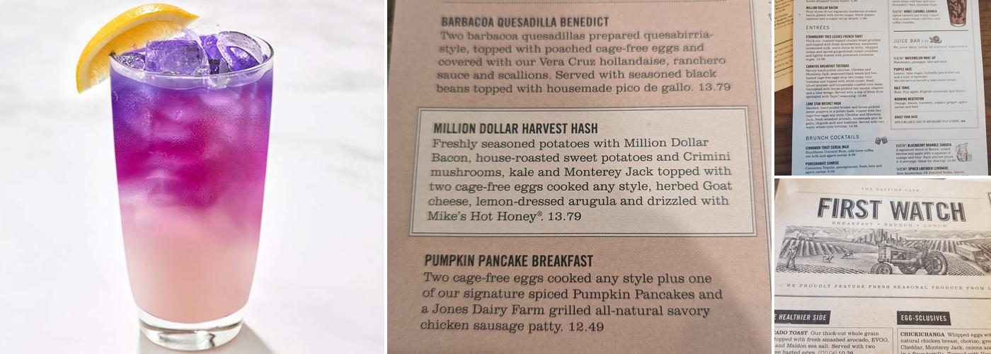 First Watch Menu