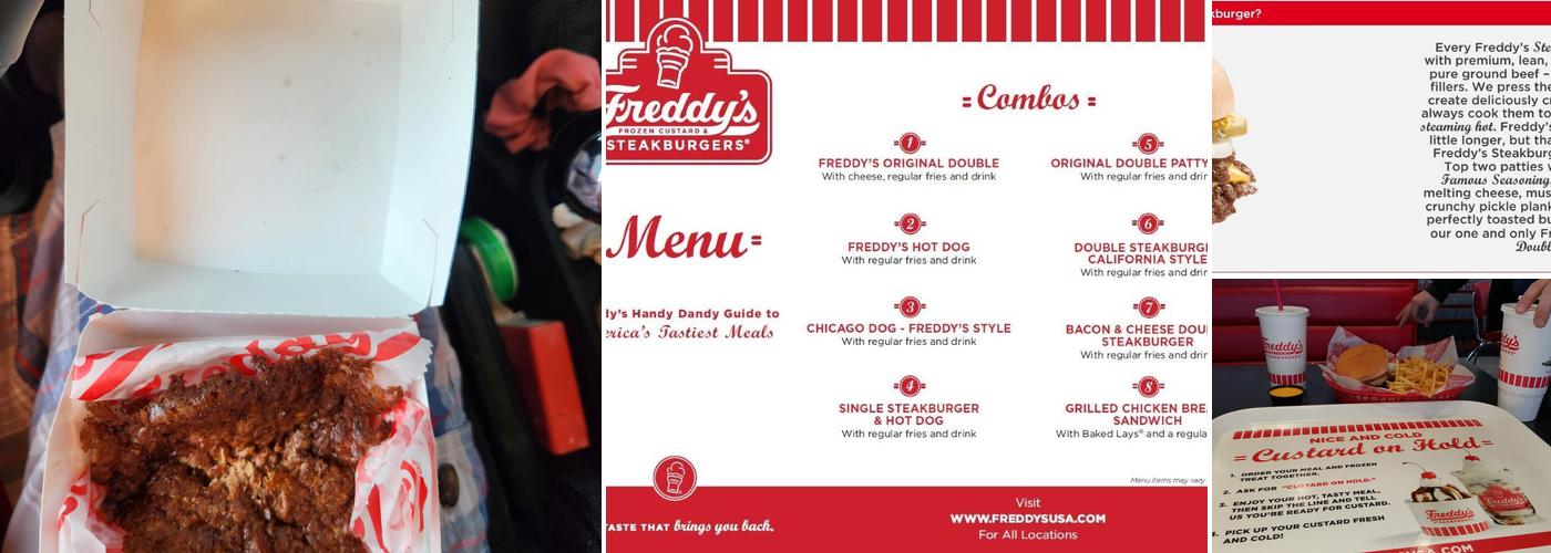 Freddy's Frozen Custard & Steakburgers Menu