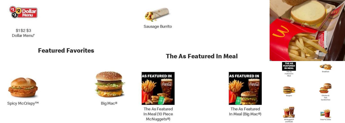 McDonald's Menu