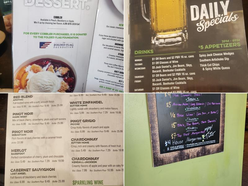 O'Charley's Restaurant & Bar Menu