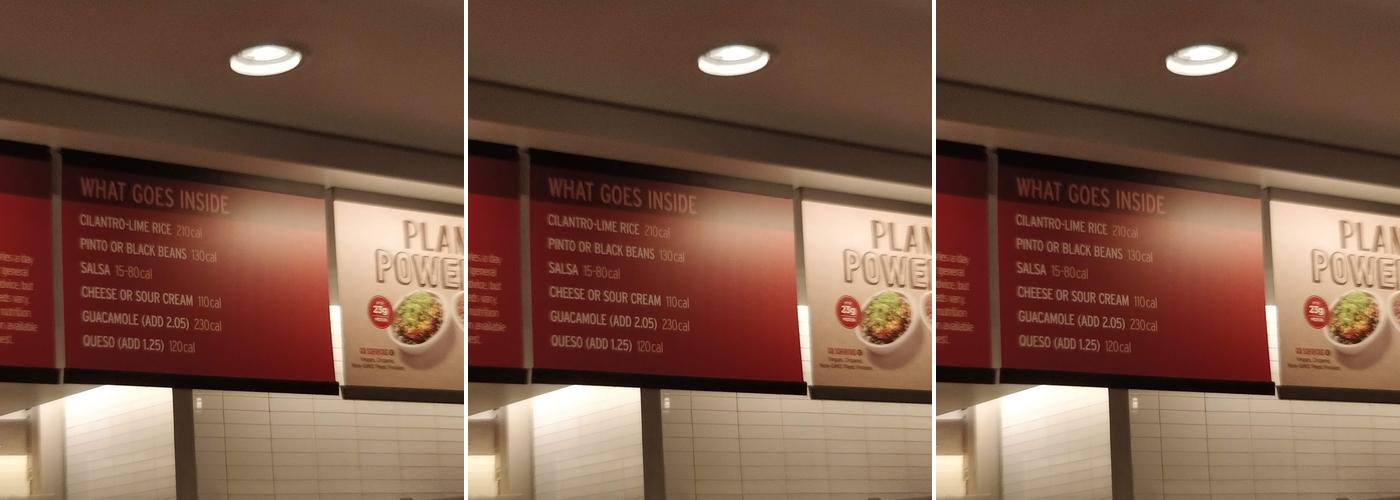 Chipotle Mexican Grill Menu