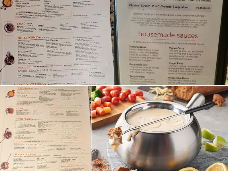 The Melting Pot Menu