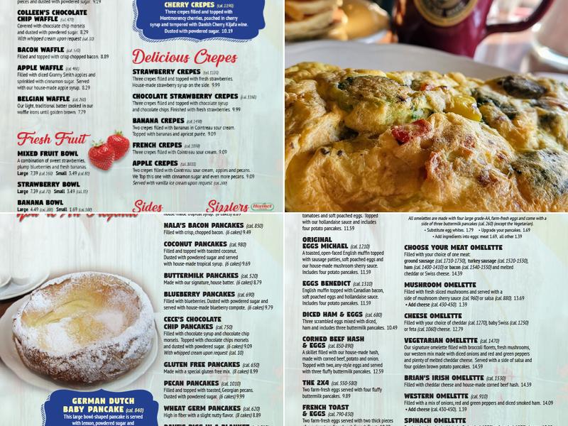 The Original Pancake House Menu